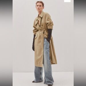 Mango Double-breasted trench coat